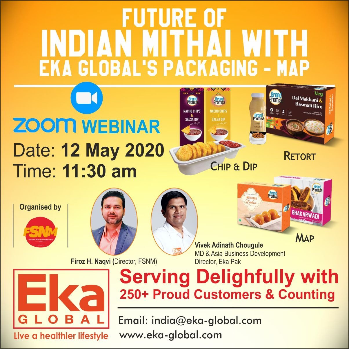 Eka Global India outreach with Webinars