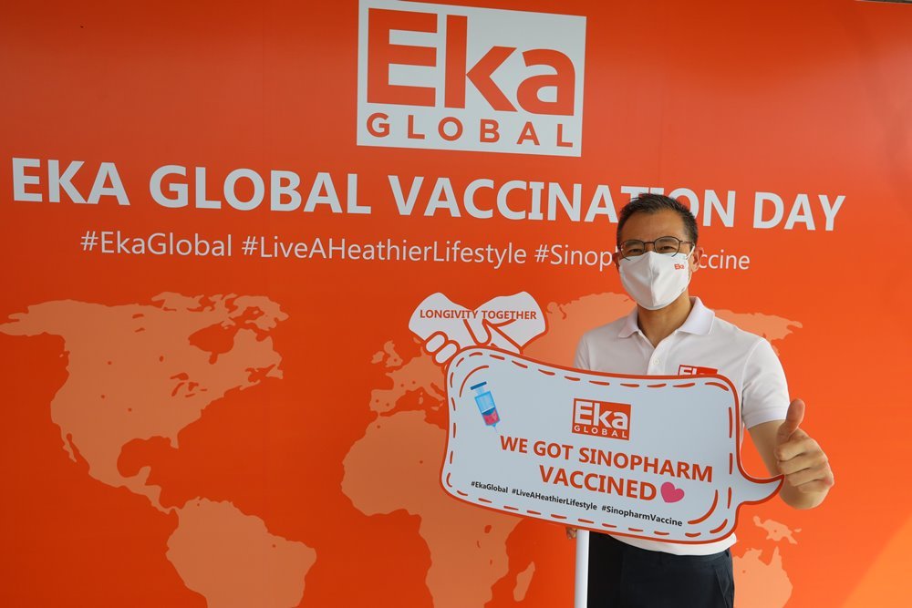 All staff of EKA GLOBAL COMPANY LIMITED have finally received Sinopharm Vaccined 2nd