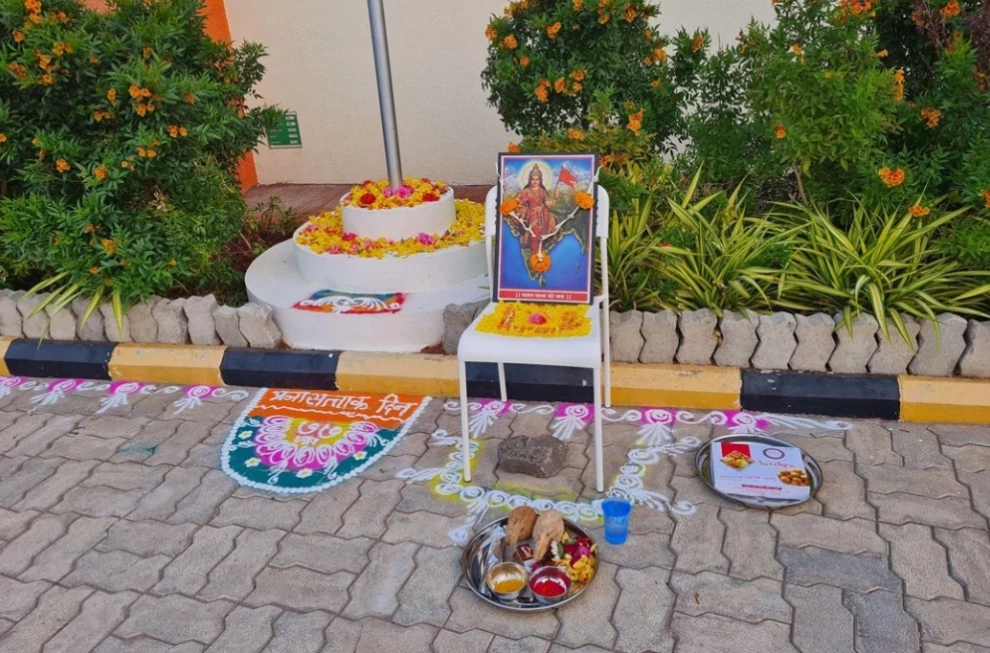 Today is Republic day in India. At the Eka pack  factory event activity